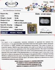 19.50/CT NATURAL KESHI PEARL